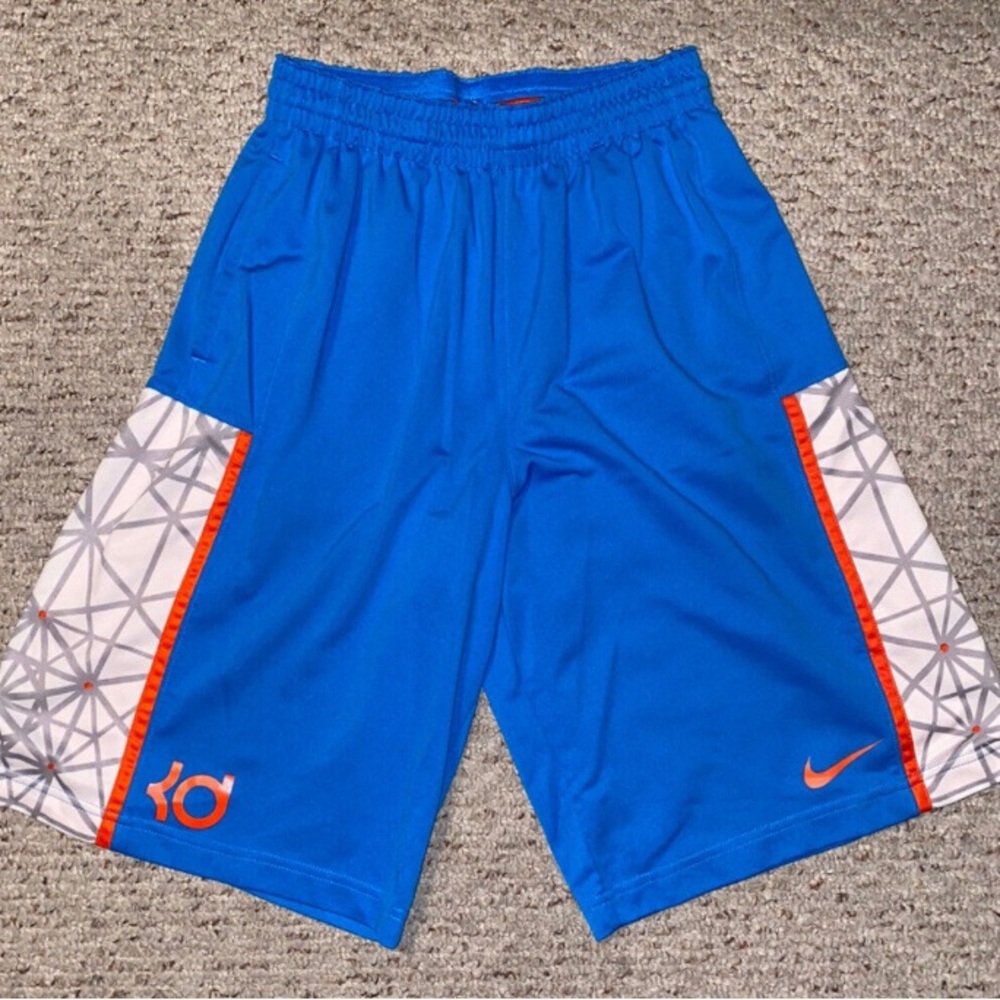 Nike KD Kevin Durant Shorts XL
573641-406 Blue Orange OKC Thunder Nets